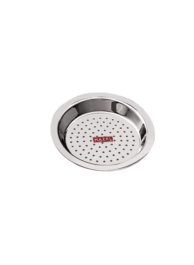 هايزل غطاء من الفولاذ المقاوم للصدأ من هازل بفتحة، مناسب لأواني الطهي، 14.8 سم، فضي اللون - Image 1